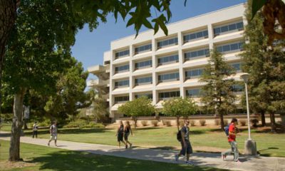 Photo of the Peters Business Building at Fresno State