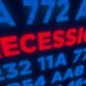 Shutterstock image representing a recession