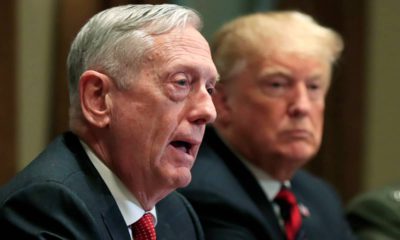 Photo of former Defense Secretary Jim Mattis and President Donald Trump