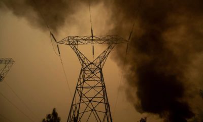 Photo of power line in Big Bend, Ca.
