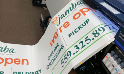 Photo of a free banner from Professional Print and Mail in Fresno, California