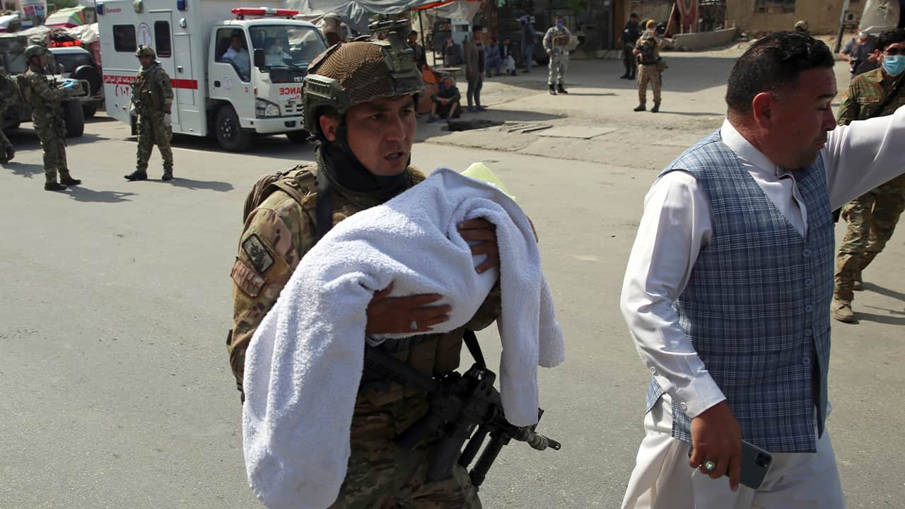 Photo of an Afghan security officer