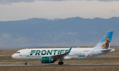 Photo of a Frontier airplane