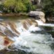 Photo of the Tule River's "stairs" above Springville during snowmelt